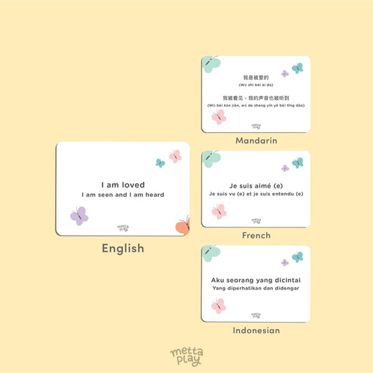 Bilingual Affirmation Cards - Metta Play Bilingual Cards