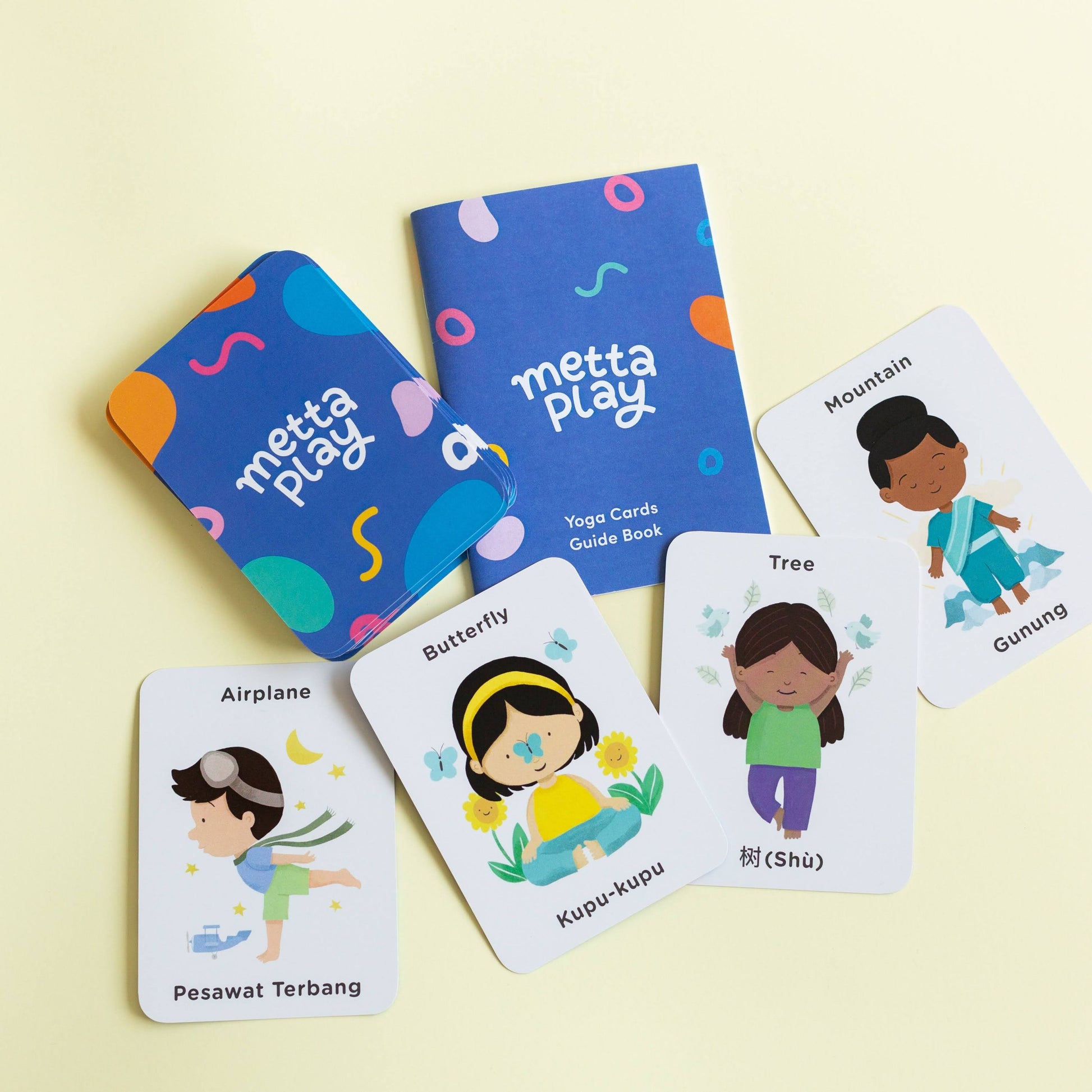 Bilingual Yoga Cards from Metta Play
