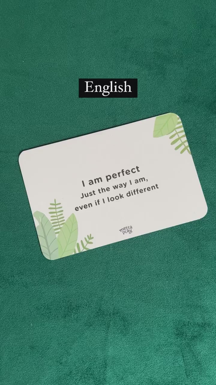 Positive Affirmation Cards in English