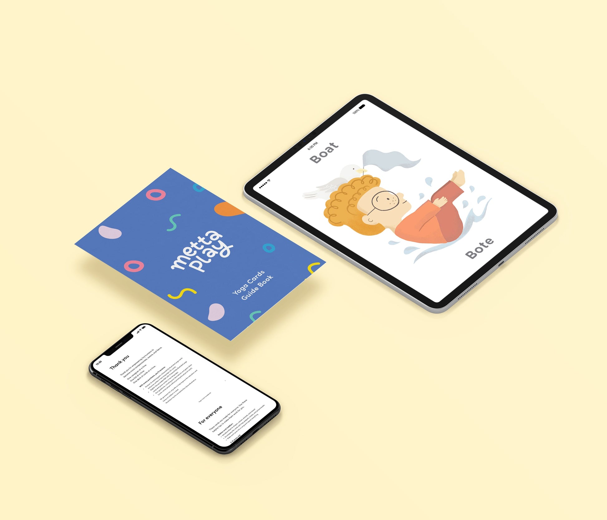 Digital Yoga Cards - Metta Play Bilingual Cards